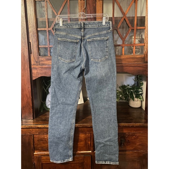 AGOLDE Merrel Jeans Women Size 28 High Rise Straight Leg Organic Cotton - Picture 2 of 5